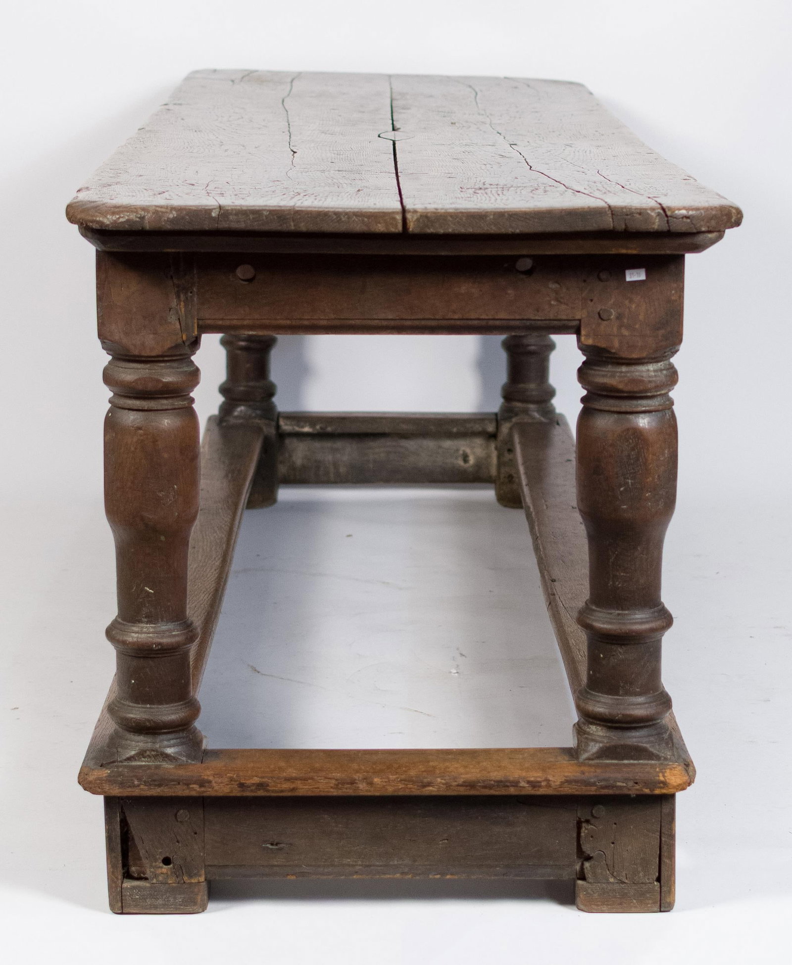 17TH C. JACOBEAN REFECTORY TABLE. - 5