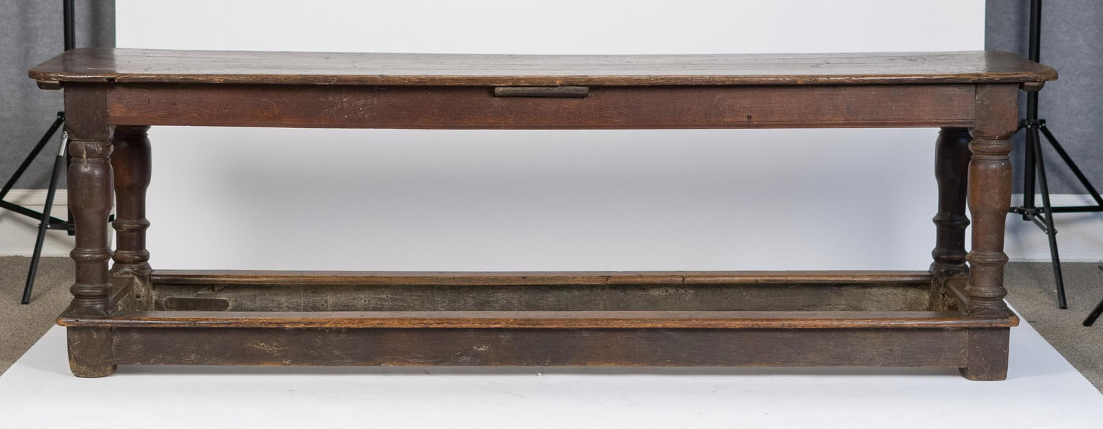17TH C. JACOBEAN REFECTORY TABLE. - 6