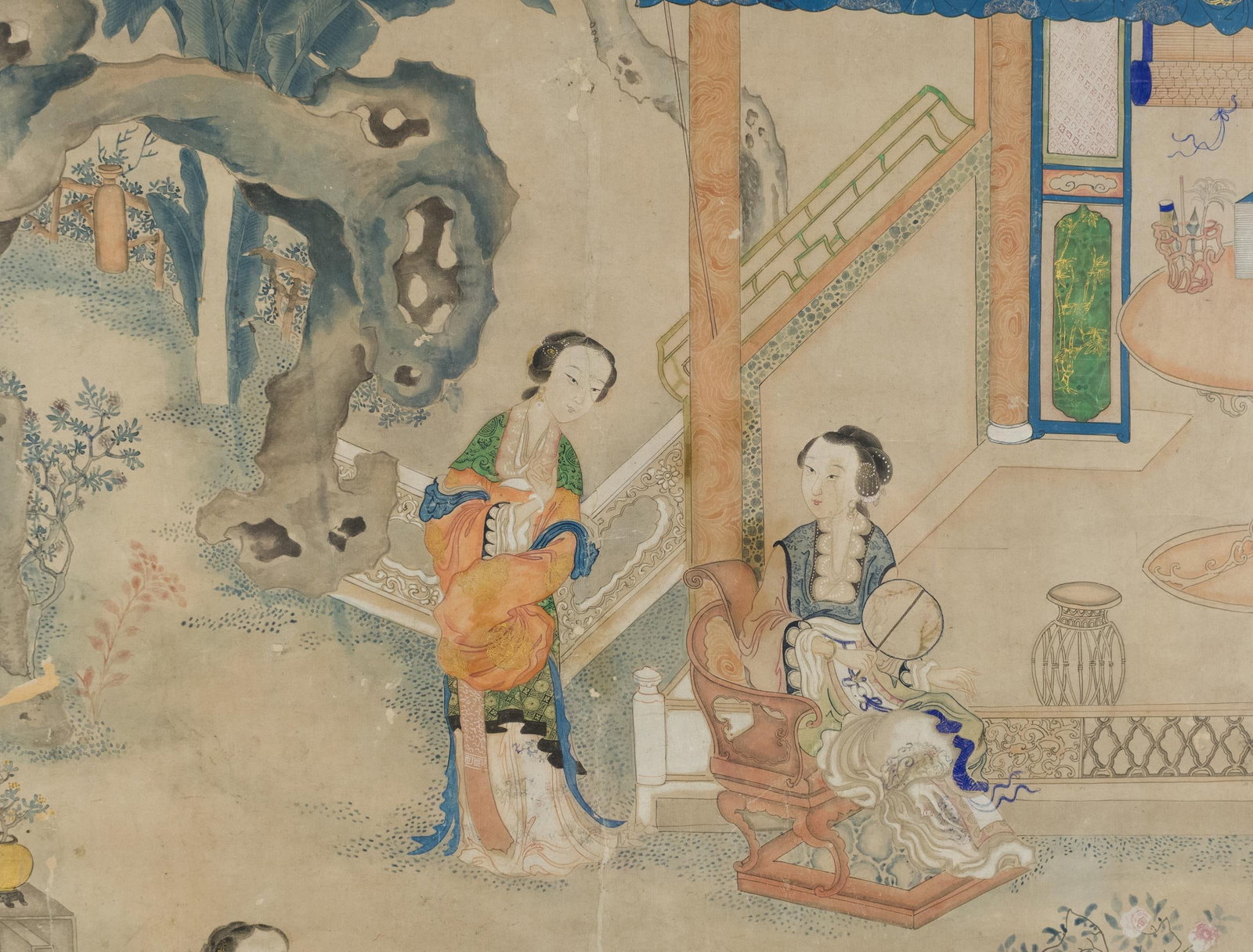 ANTIQUE CHINESE SCROLL PAINTING. - 4