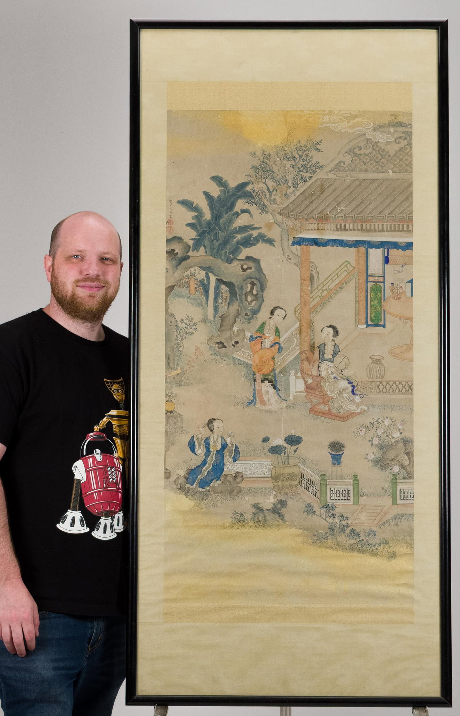 ANTIQUE CHINESE SCROLL PAINTING. - 8