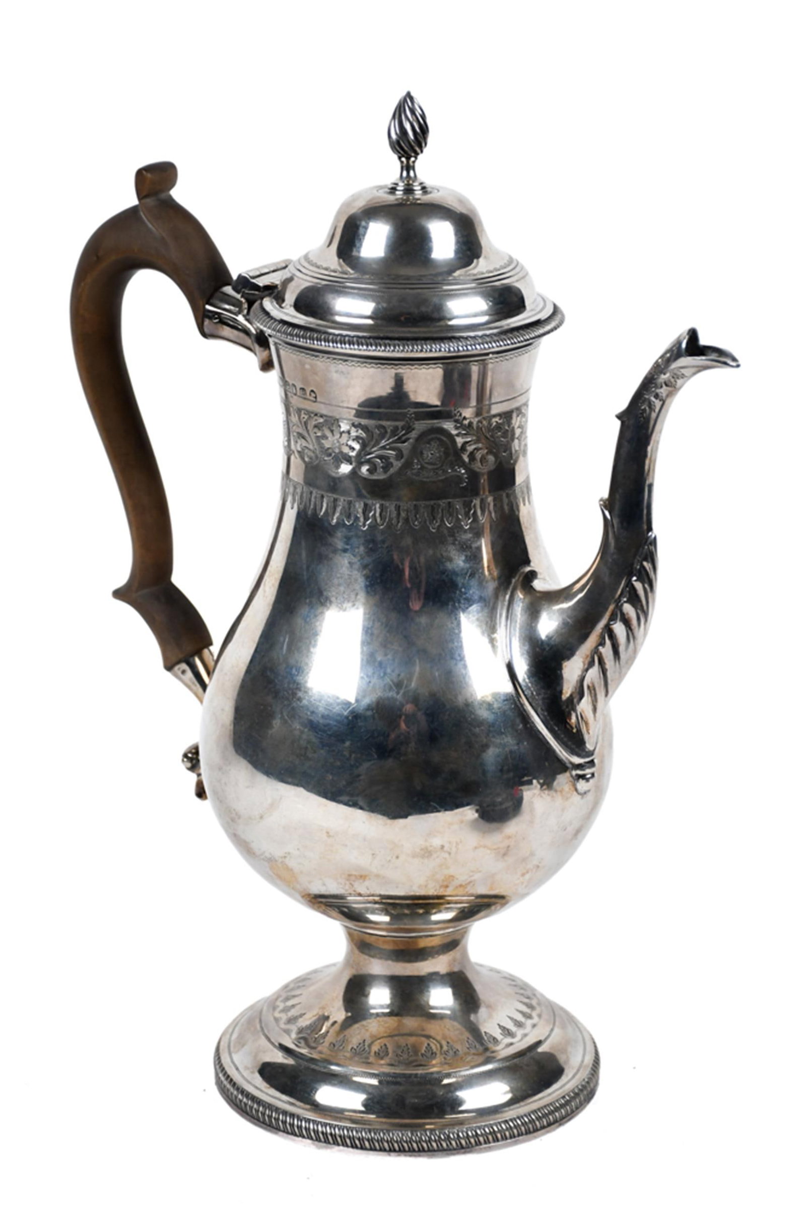 WILLIAM BATEMAN HALLMARKED COFFEE POT. (1 of 1)