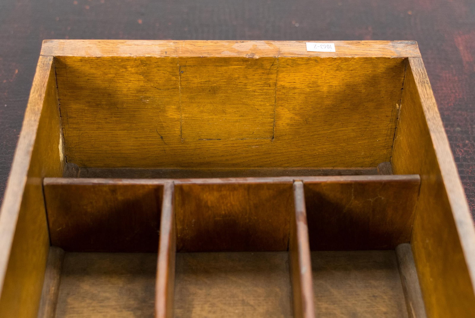 CA. 1820 REGENCY OAK LIBRARY TABLE. - 8