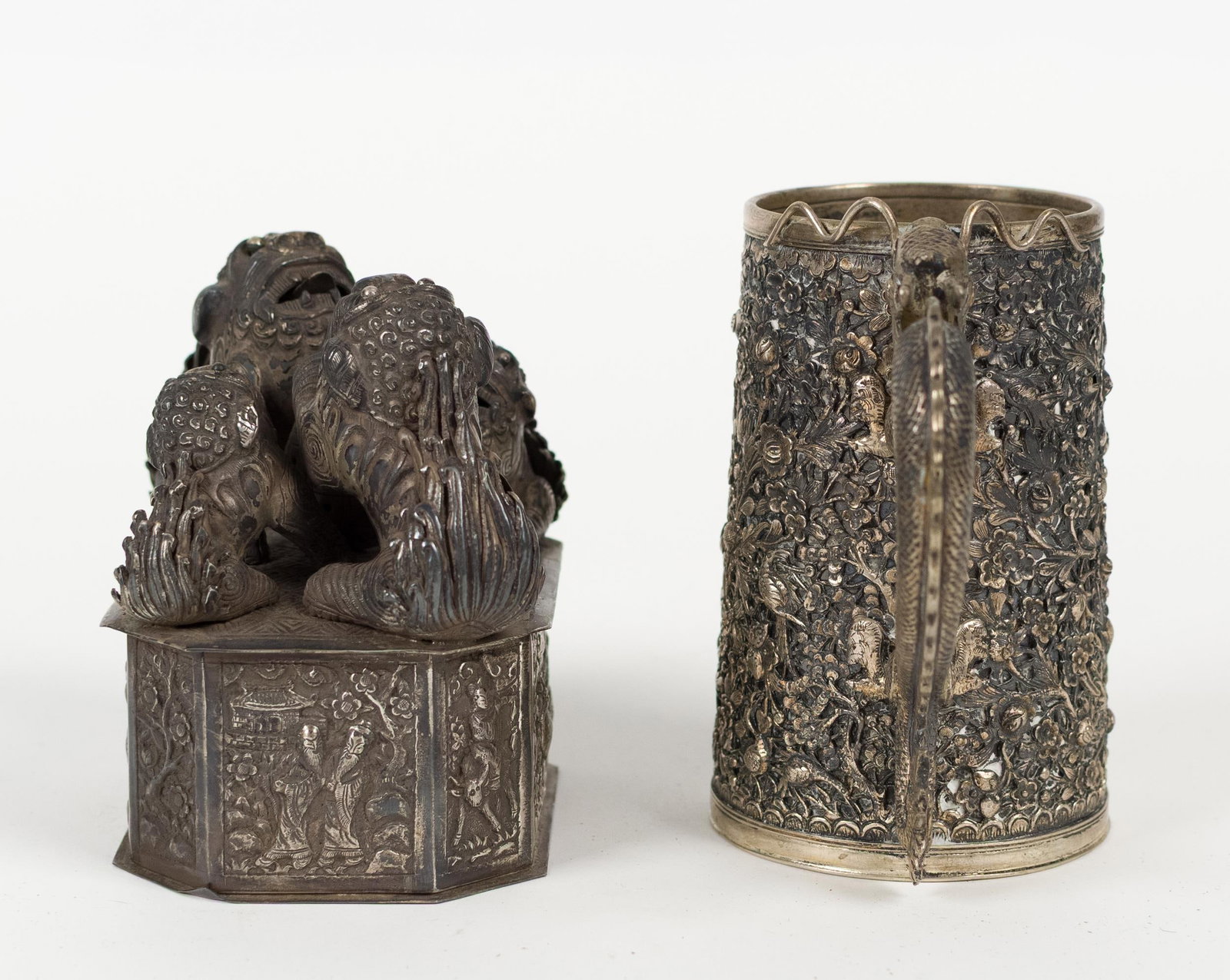 ASIAN EXPORT SILVER, 2 PCS - 7