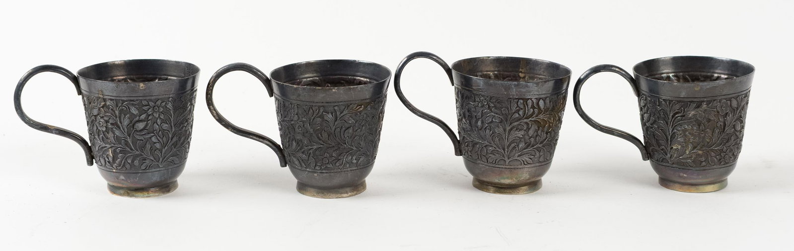 ASIAN 999 EXPORT SILVER TEA SET, 6PCS. - 10