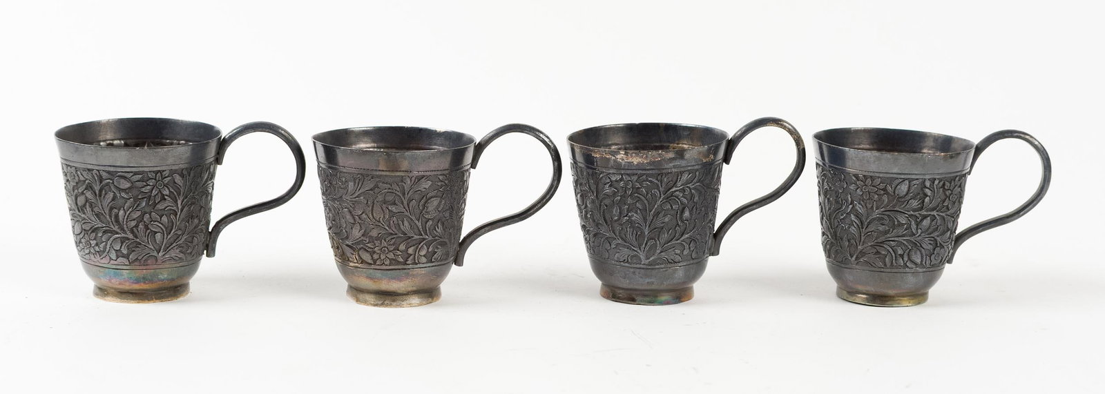 ASIAN 999 EXPORT SILVER TEA SET, 6PCS. - 11