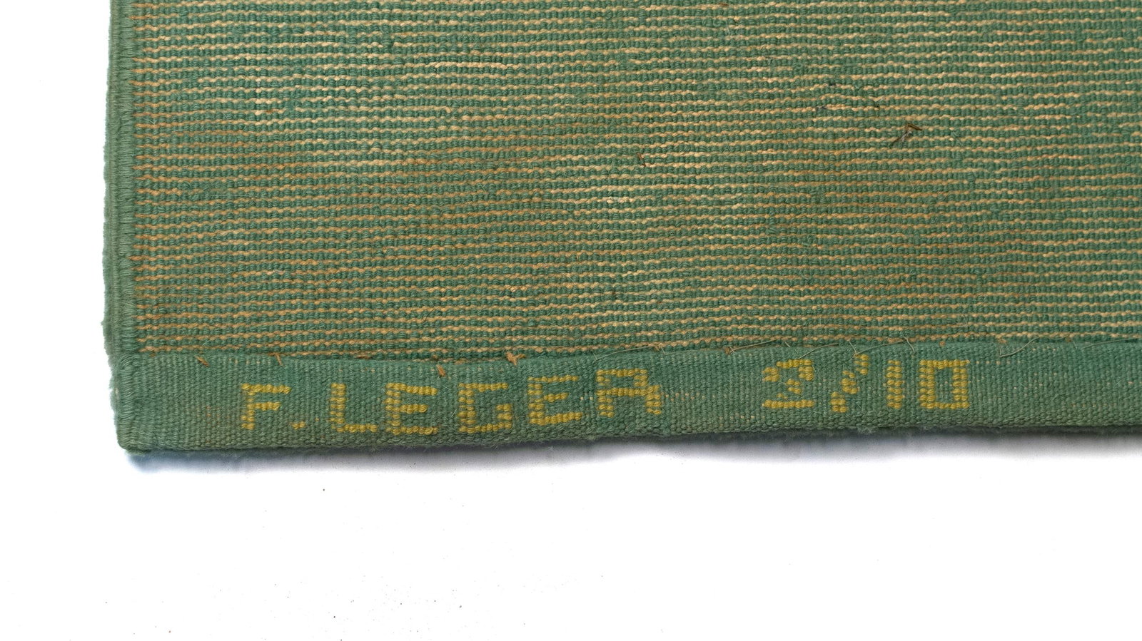 FERNAND LÉGER WOOL TAPESTRY, TAPIS VERT. - 2