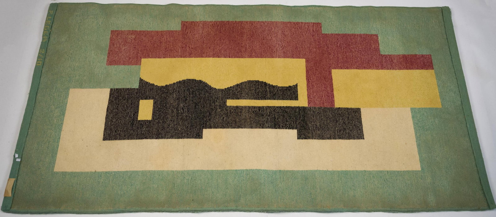 FERNAND LÃ‰GER WOOL TAPESTRY, TAPIS VERT. - 7