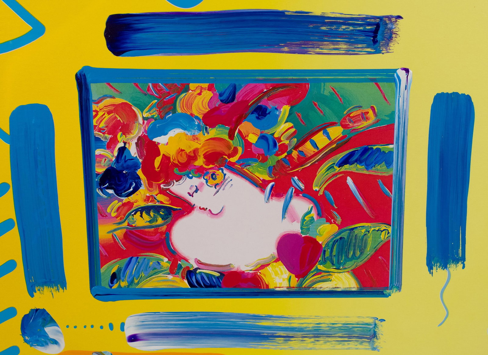 PETER MAX ACRYLIC, FLAG. - 3