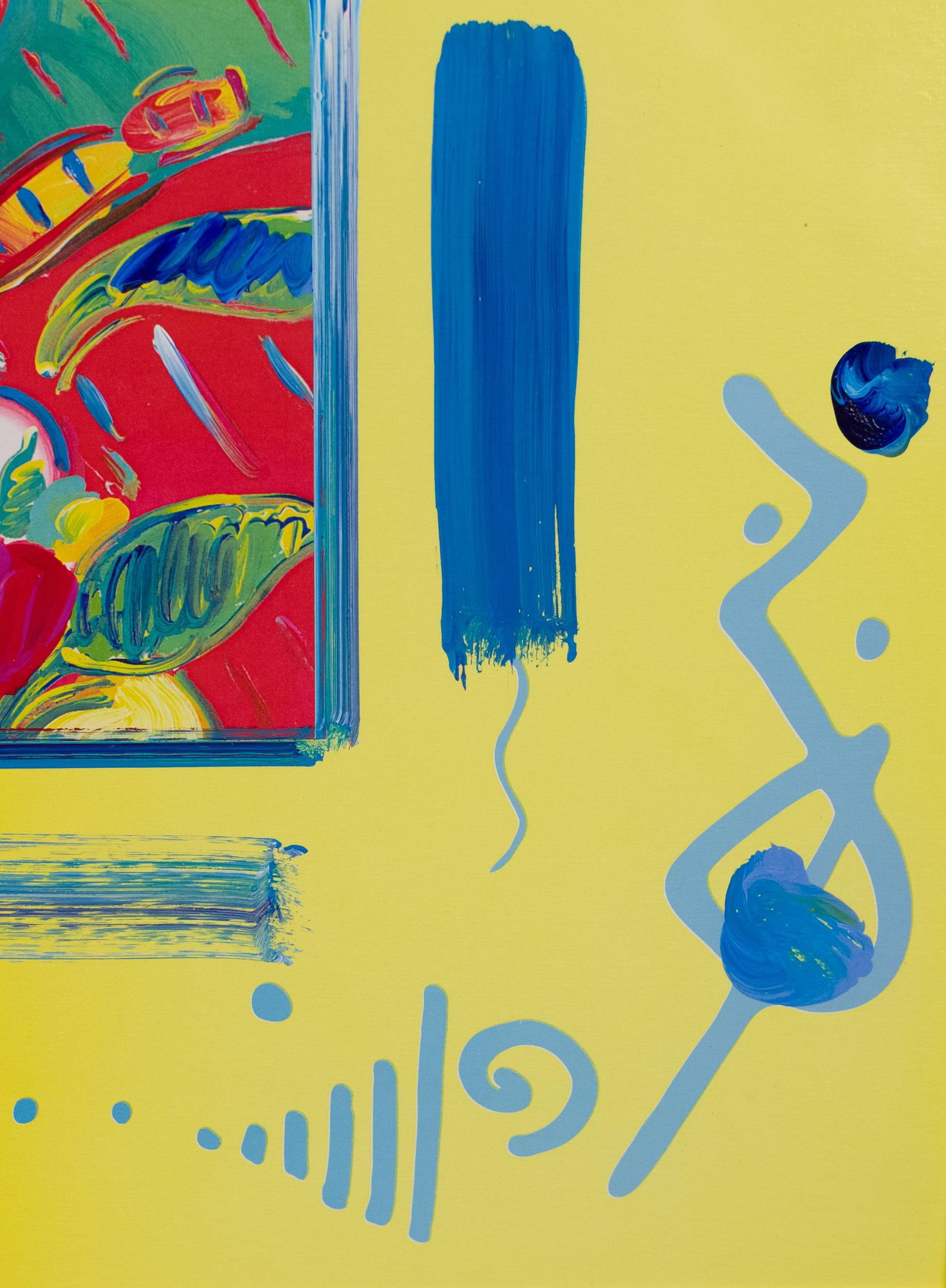PETER MAX ACRYLIC, FLAG. - 5