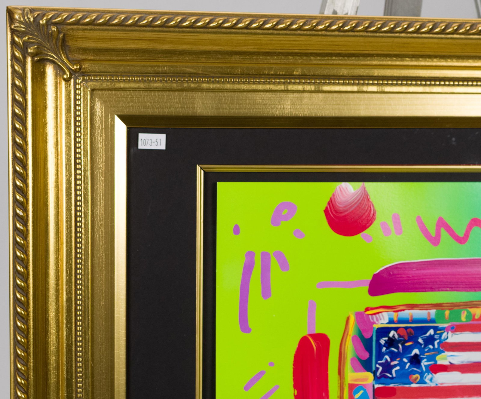PETER MAX ACRYLIC, FLAG. - 7