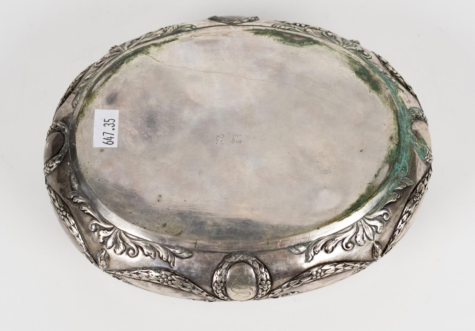 ANTIQUE CONTINENTAL SILVER BOX. - 10