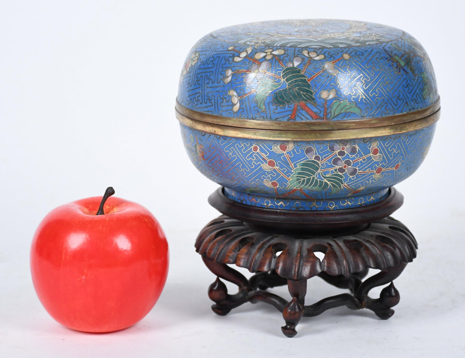 ANTIQUE CLOISONNE JAR - 4