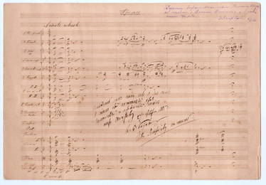 Rimsky-Korsakov, Nikolai Andreyevich. Autograph music