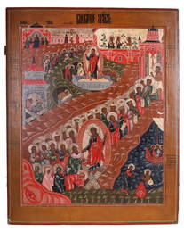 Russian icon "Resurrection of Christ and The Descent