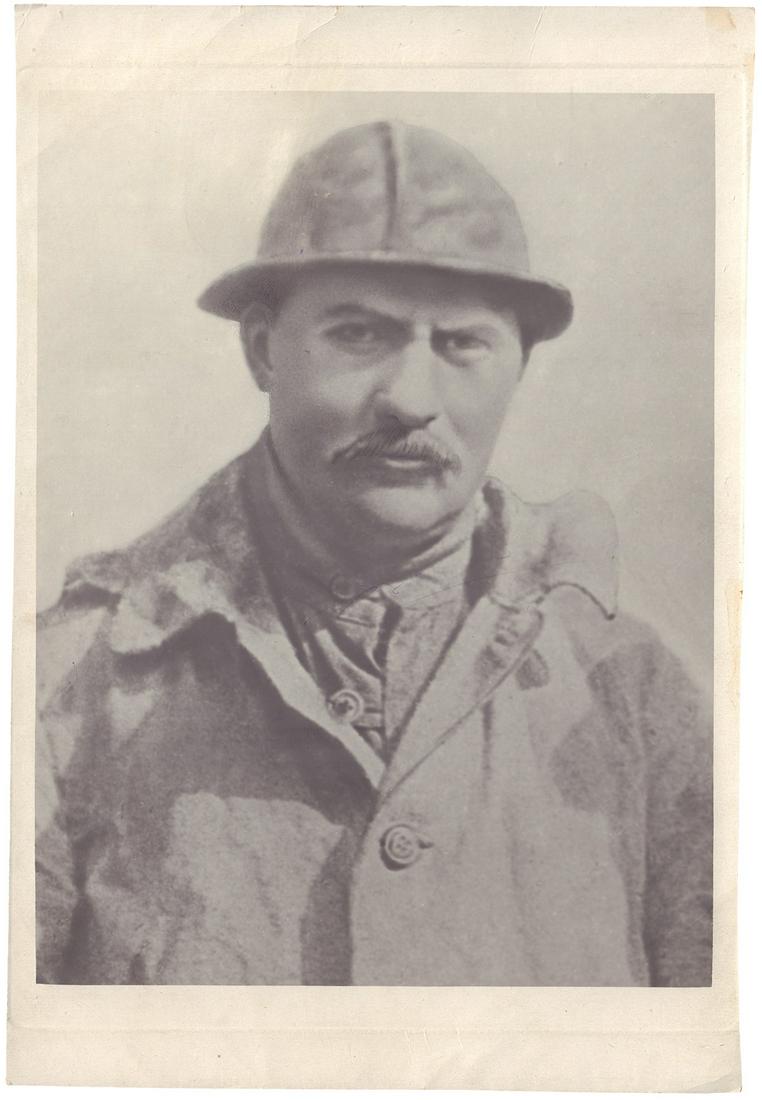 [Soviet]. Two photographs "Kaganovich at the construction of the Moscow Metro". - 1934; 29,2x19,5 (1 of 2)