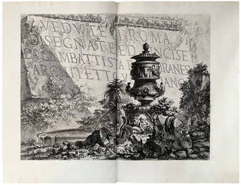 [Extremely rare]. Piranesi, G.B. Vedute di Roma disegnate ed incise da Giambattista Piranesi