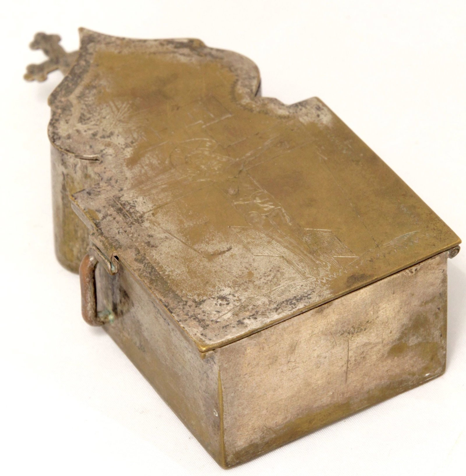 [Russian]. Ciborium (container). - Russia, 19th century. - 3,5x6x12 cm. (1 of 3)