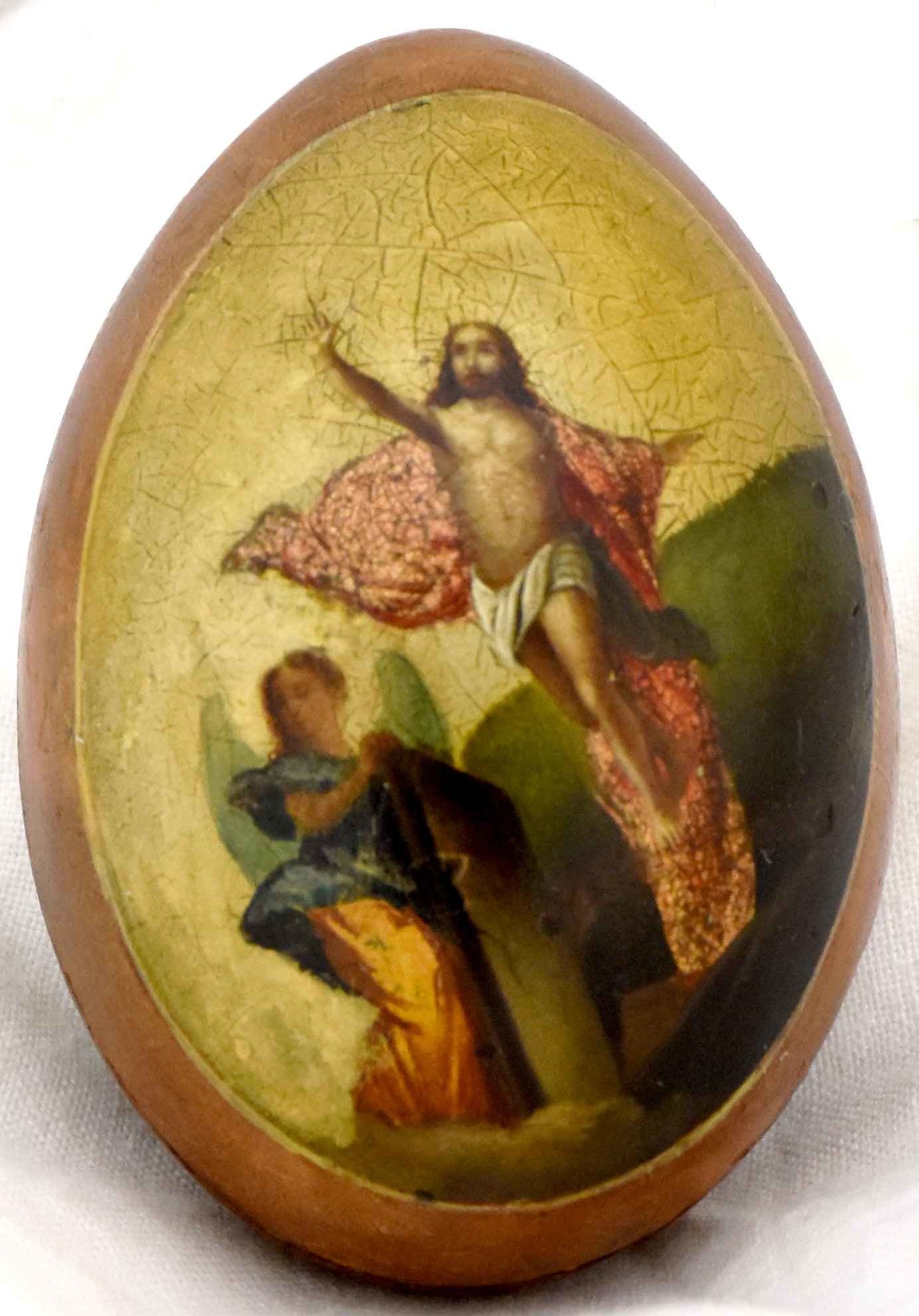 Easter egg "Resurrection. Moscow Kremlin". - Russia, Vishnyakov's manufacture, 19th century. - (1 of 3)