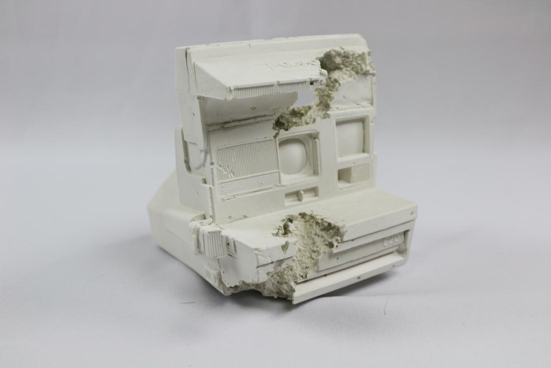 Daniel Arsham Future Relic Polaroid: Sold Out Limited Edition Sculpture by Daniel Arsham Comes with white gloves made or Plaster and Broken Glass