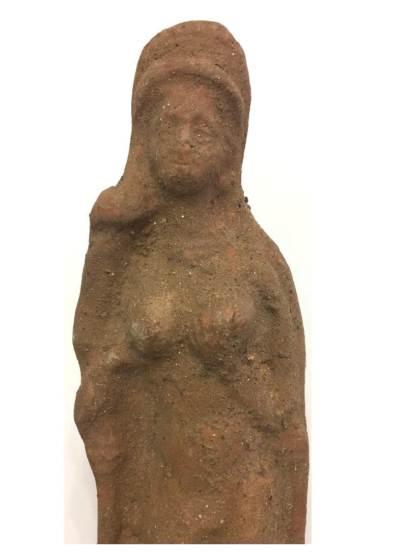 Ancient Greek Hellenistic Pottery Standing Female (1 of 3)