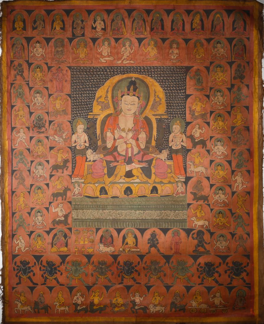 CHINESE THANGKA OF VAJRAPANI (1 of 5)