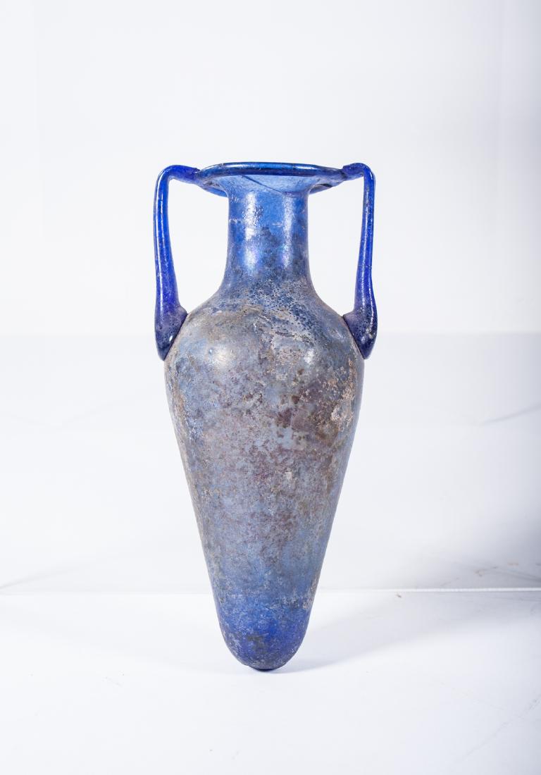 ANCIENT ROMAN GLASS AMPHORA (1 of 7)