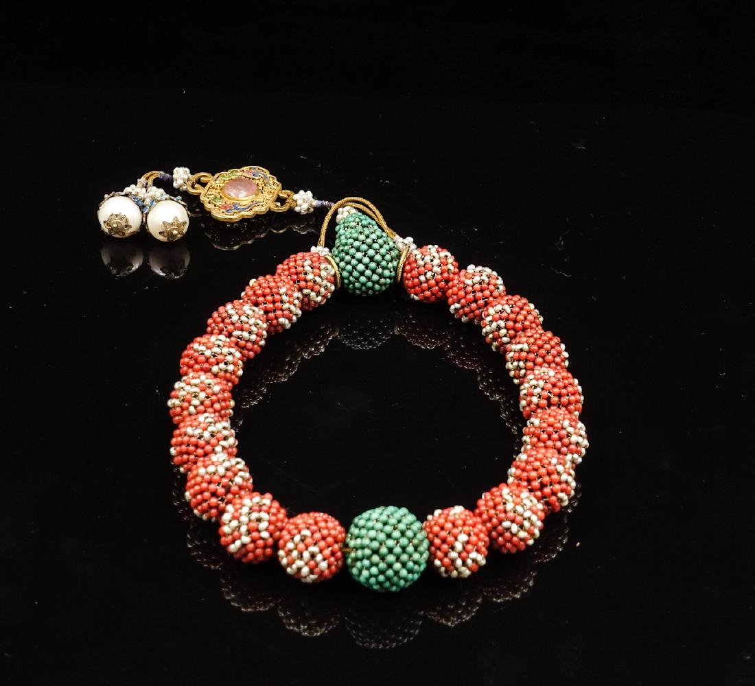 CHINESE QING COURT BEADS BRACELET (1 of 5)