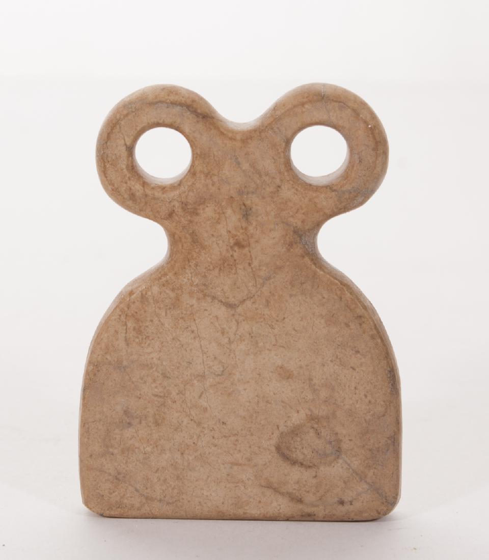 ANCIENT MESOPOTAMIA ALABASTER EYE IDOL (1 of 6)