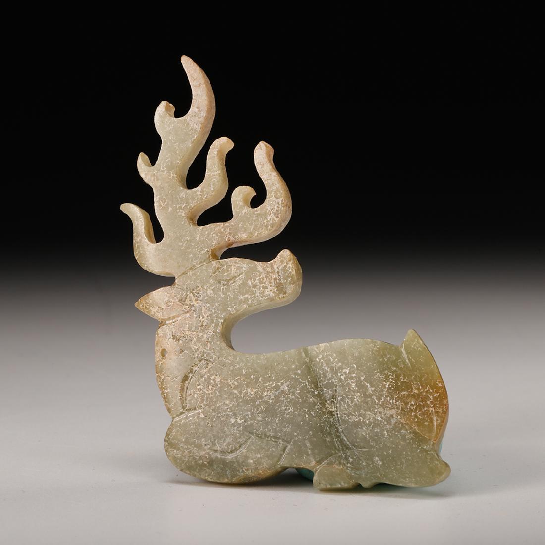 CHINESE ARCHAIC JADE DEER (1 of 8)