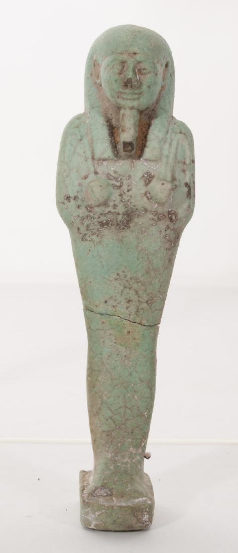 ANCIENT EGYPTIAN FAIENCE USHABTI: .