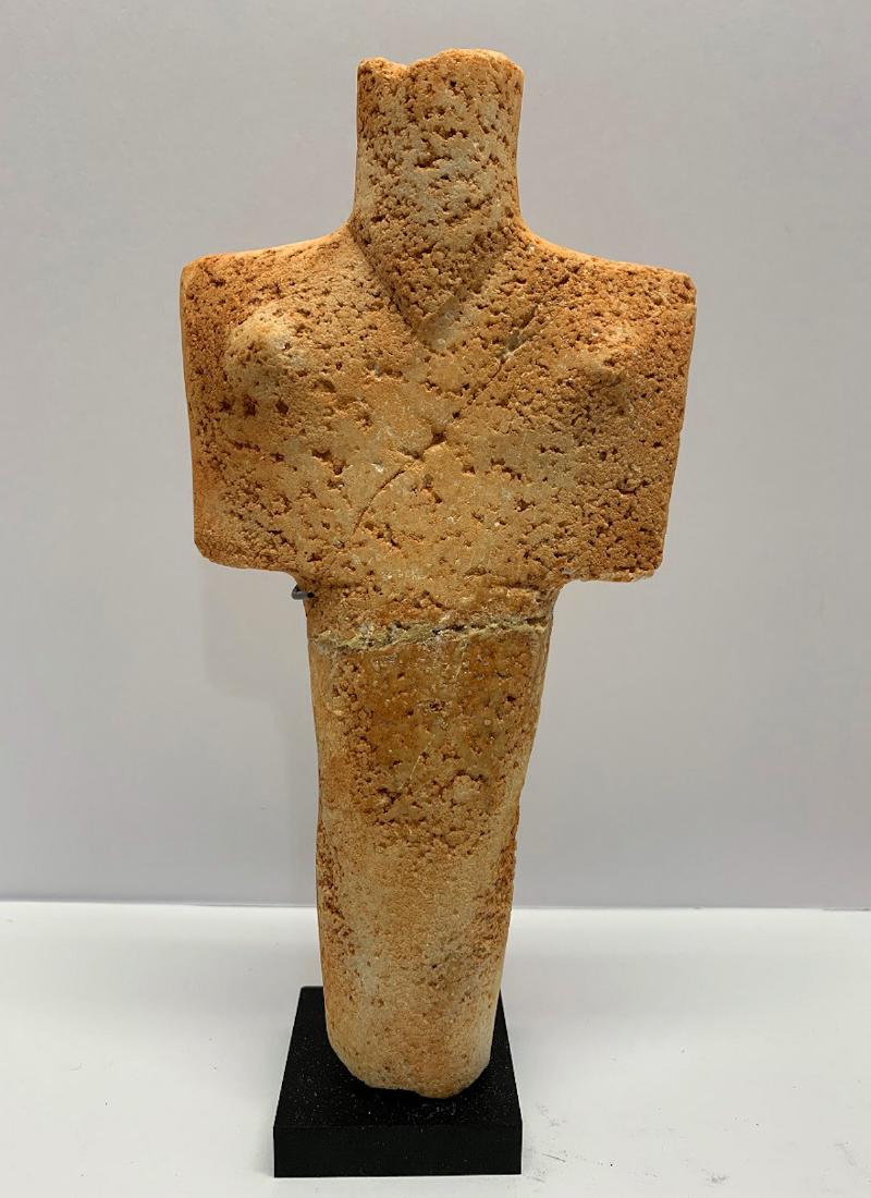 ANCIENT ANATOLIA CYCLADIC MARBLE FIGURE (1 of 4)
