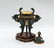 CHINESE SILVER ENAMEL DRAGON CENSER - 3