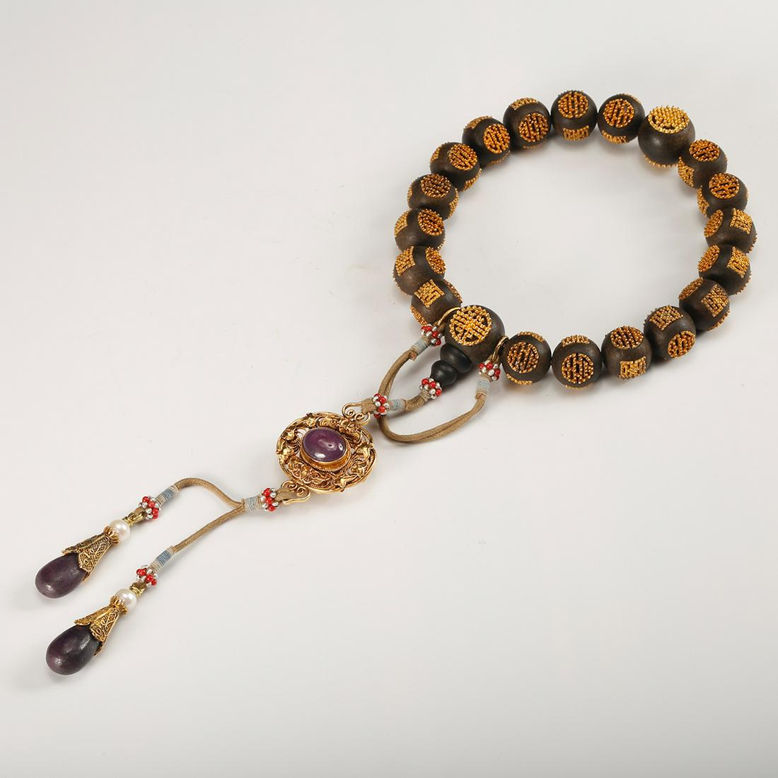 CHINESE CHENXIANG BEADS PRAYER BRACELET (1 of 14)