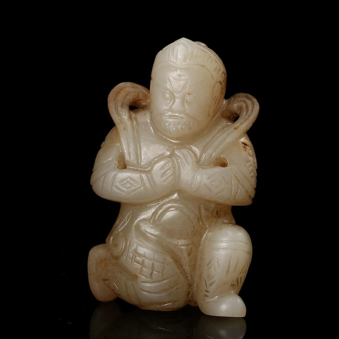 CHINESE CELADON JADE FIGURINE (1 of 9)