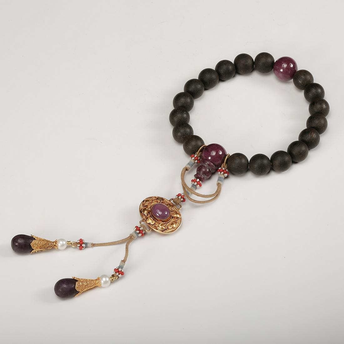 CHINESE CHENXIANG WOOD PRAYER BRACELET (1 of 9)