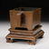 CHINESE BRONZE CENSER WITH STAND - 2
