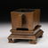 CHINESE BRONZE CENSER WITH STAND - 4