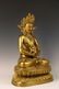 A Chinese Bronze Gilding Sitting Buddha Statue - 5