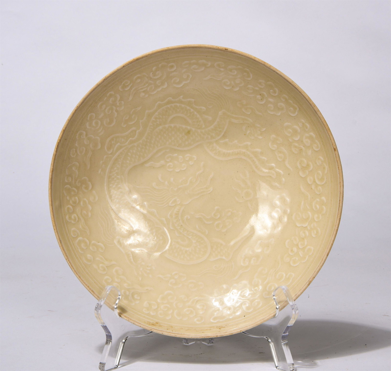 Chinese Ding Ware Engraved Dragon Pattern Porcelain (1 of 6)
