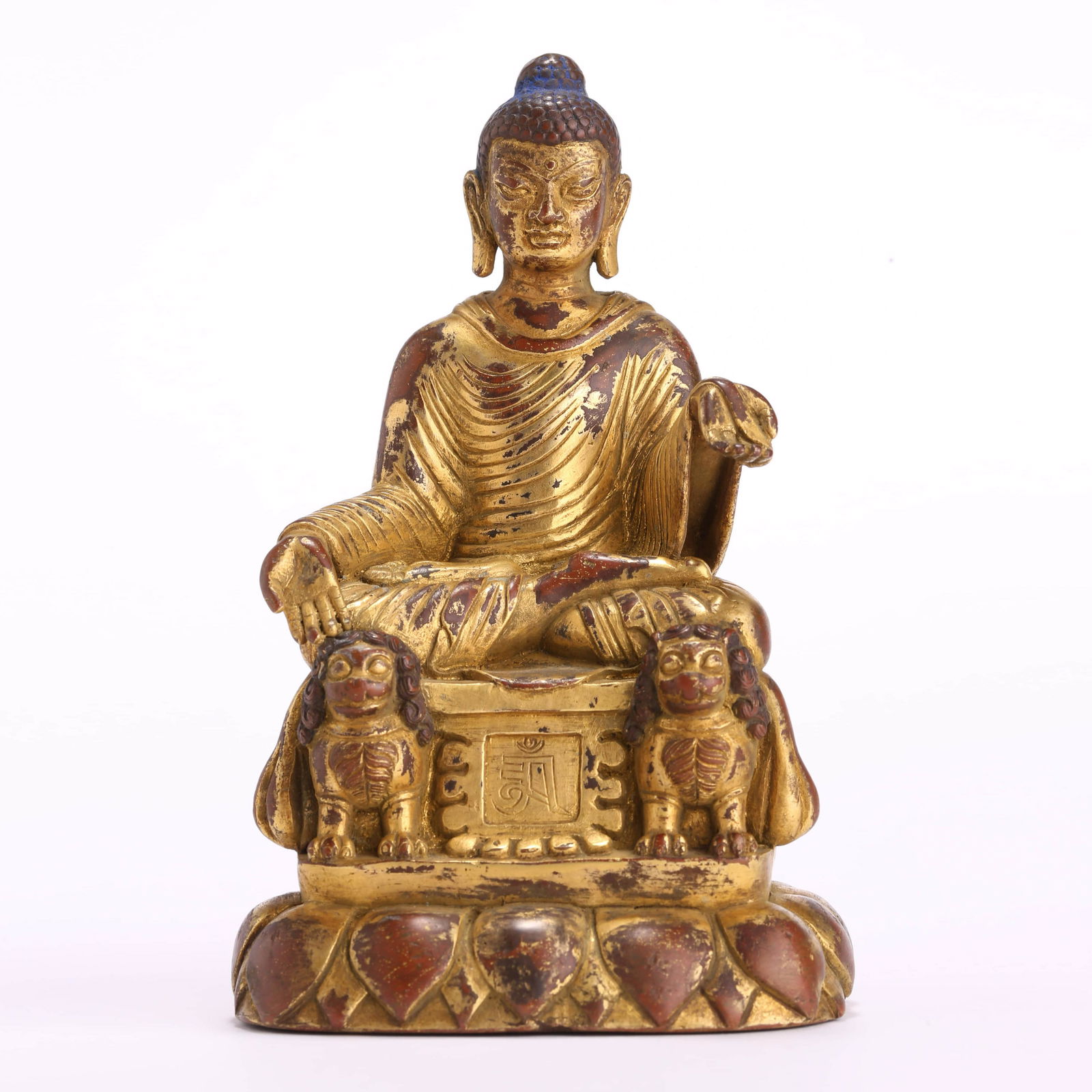 A Gilt Bronze Statue Of Shakyamuni (1 of 7)