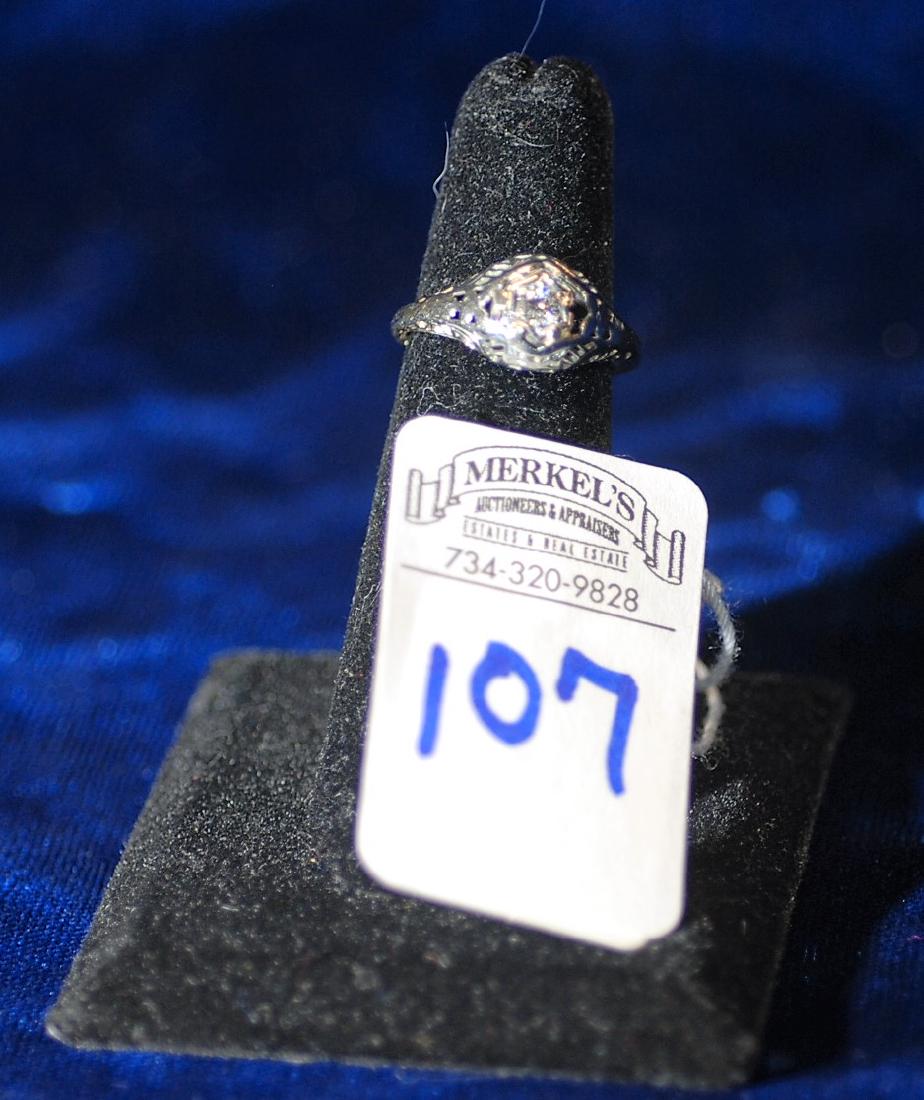 Ring 18K App. 25 point Euro Cut Diamond (1 of 3)