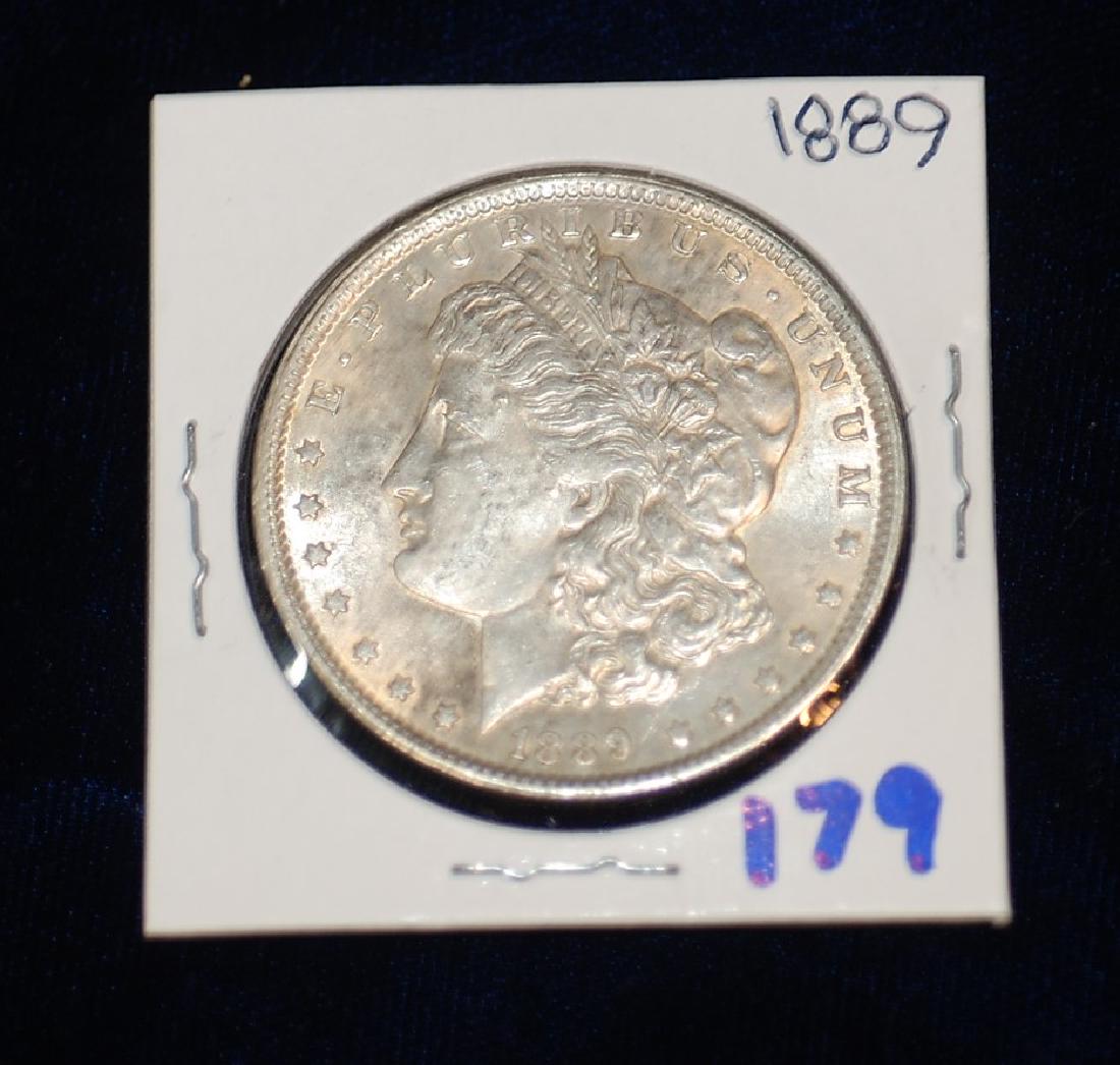 1889 US Silver Morgan Dollar (1 of 2)