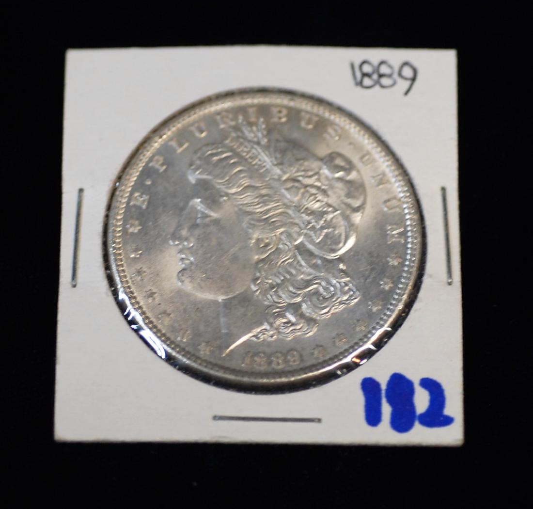 1889 US Silver Morgan Dollar (1 of 2)
