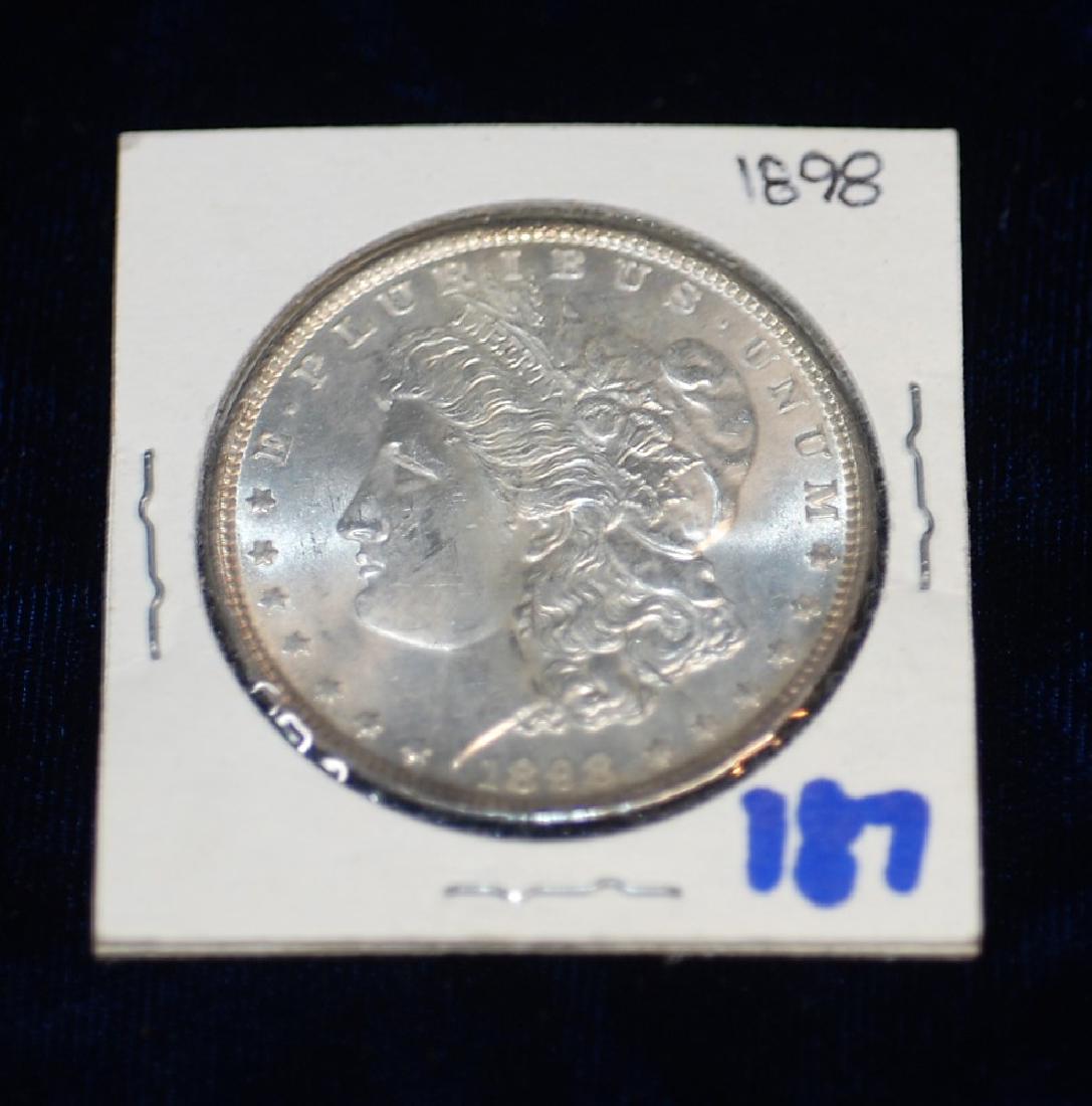 1898 US Silver Morgan Dollar (1 of 2)