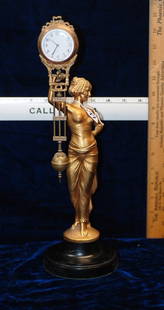 Lady Pendulum Clock: Great clock. Made in Junehans, Germany