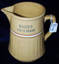 Red Wing Saffron Ware Pitcher "Hahns For 51 Years"