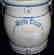 Red Wing five gallon water cooler w/ a blue stenciled 5 - 3