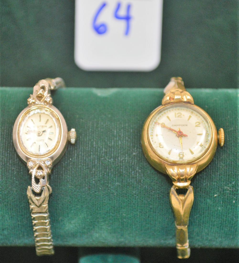 Lot of 2 Vintage Ladies Watches (14K) (1 of 4)