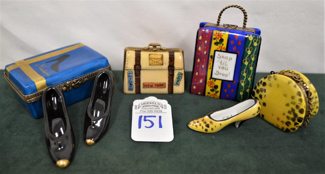 Limoges France 4 Boxes: Purse, Shoes, & Bags - 7 pieces (1 of 9)