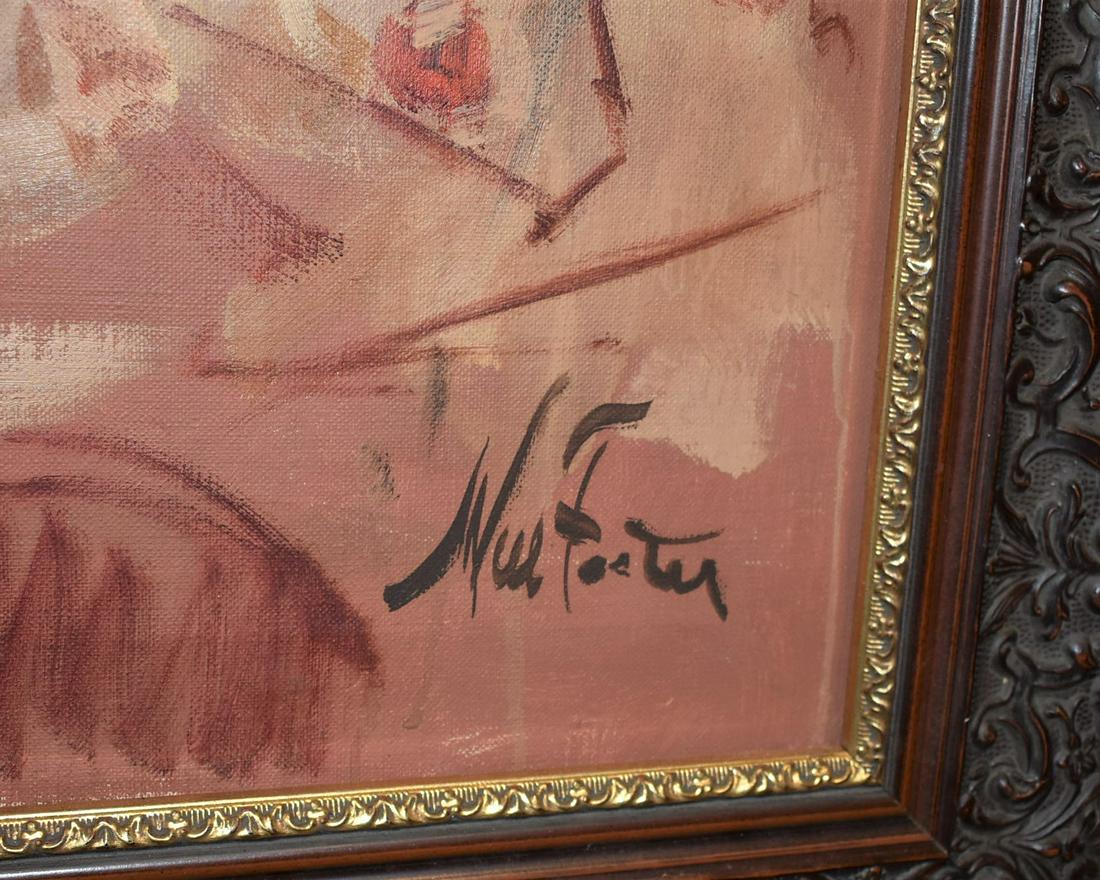 William Foster Original Oil Canvas Woman Holding Child: William Foster Original Oil on Canvas Woman Holding Child Framed. Overall size is 28 x 24 inches. Signed Will Foster. No holes in the canvas.William Frederick Foster (1883-1953) was an American artist